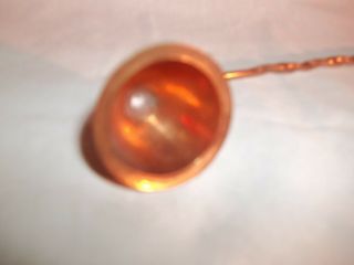 Vintage Copper Candle Snuffer Twisted Handle 11 Inch Patina Aged 4
