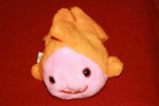 Vintage Knickerbocker Gold Fish Beanbag Stuffed Plush Toy 6 " Hard To Find Rare