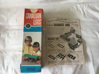Vintage Building Toy - Canadian Logs.