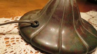 Tiffany Studios Lamp 1900s Acorn Favrile Glass & Bronze 4