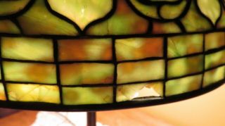 Tiffany Studios Lamp 1900s Acorn Favrile Glass & Bronze 5