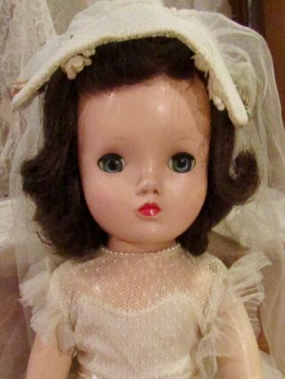 Vintage Hard Plastic 14 " Winnie Walker Doll W/original Outfit