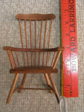 Vintage Windsor Wooden Doll Chair Japan Copyright Shackman 6 1/2 "