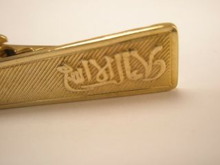 - Arabic Script Vintage Tie Bar Clip Middle East Calligraphy Alphabet