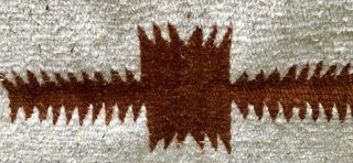 Early Antique Vintage Navajo Rug Blanket Large 72” X 44” 8