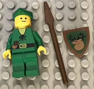 LEGO Classic Castle Forestmen Robin Hood VINTAGE minifigure minifig w/ shield 2