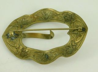 Vintage / Antique Art Nouveau Belt Buckle Brooch 3