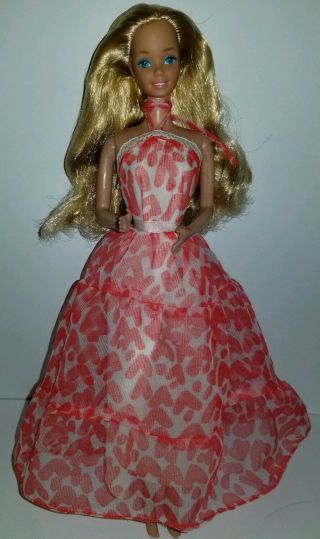Mattel Vintage Barbie Doll W/ Summer Romance 2785 Floral Dress