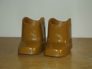 Vintage Cabbage Patch Doll Shoes Cowboy Boots Western Brown