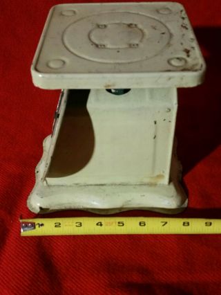 Vintage Yellow ' American Family Scale ' Kitchen/Office 25 Lb Capacity 3
