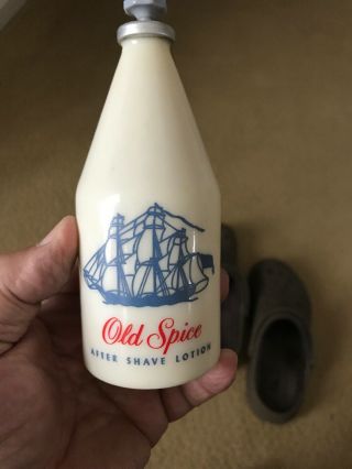 Vintage Old Spice After Shave Lotion Full 4 3/4 Oz Bottle Shulton Inc.