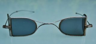 Antique Early 19.  c Sunglasses With Protective Side Lenses 2