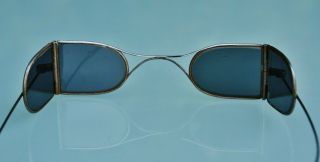 Antique Early 19.  c Sunglasses With Protective Side Lenses 4