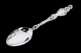 Gorham Whiting Lily Pattern 5.  5 " Sterling Silver Place Spoon W Various Monograms