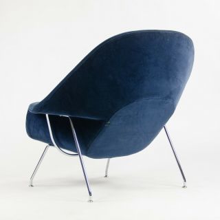 2018 Eero Saarinen Womb Chair Knoll Studio Full - Size Dark Blue Mohair Velvet 5