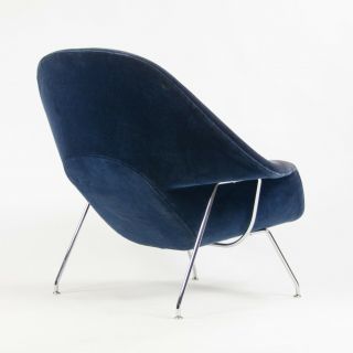 2018 Eero Saarinen Womb Chair Knoll Studio Full - Size Dark Blue Mohair Velvet 7