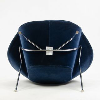 2018 Eero Saarinen Womb Chair Knoll Studio Full - Size Dark Blue Mohair Velvet 9