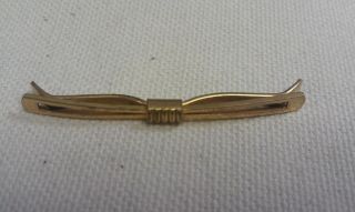 Vintage Gold Tone Double Sided Tie Clasp Tie Clip,  1.  75 " Long