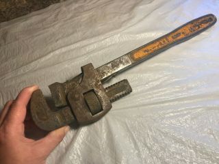 Antique G.  T.  D.  Corp 18 " Heavy Duty Pipe Wrench Usa