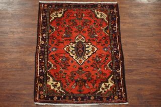 Antique 3x5 Lilihan Hand - Knotted Area Rug Wool Carpet (3.  5 X 4.  11)