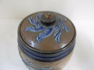 Antique Doulton Lambeth Tobacco Jar with lid,  Circa 1885 6