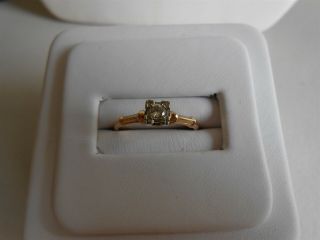 Fab Antique Diamond Engagement Ring 14kt