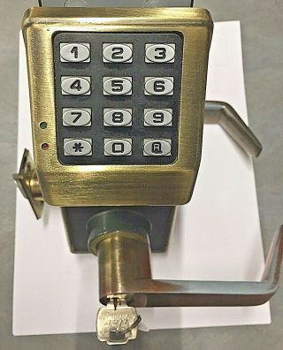 Alarm Lock Trilogy T2 Dl2700 Electronic Keyless Door Lock Antique Bronze