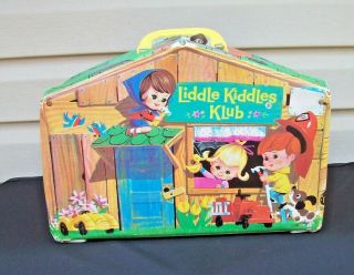 1965 Vintage Mattel Liddle Kiddles Klub House Play Set Case