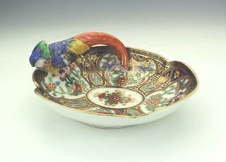 Antique Noritake Japanese Porcelain - Exotic Bird Decorated Bowl - Art Deco