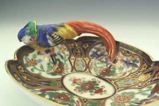 Antique Noritake Japanese Porcelain - Exotic Bird Decorated Bowl - Art Deco 2