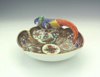 Antique Noritake Japanese Porcelain - Exotic Bird Decorated Bowl - Art Deco 3