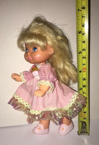 Vintage 1988 Mattel Cupcake Cherry Scented Merry Muffin Blonde Doll 6”