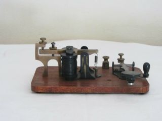 Antique Jh Bunnell Telegraph Key & Sounder J.  H.
