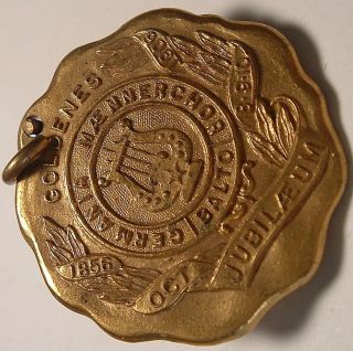 Antique Medal Goldenes Jubilee 1906 Baltimore / German Music Organization 30mm