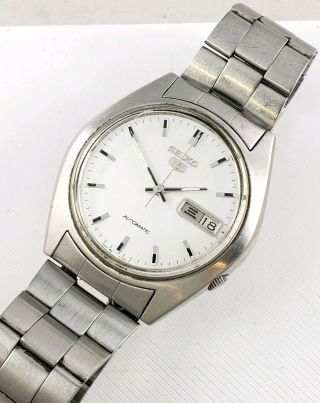 Vintage Mens Seiko Stainless Steel Automatic Wrist Watch 7009 - 4001