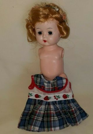 Vintage Hard Plastic Littlest Angel Doll W/ Orig.  Dress $11.  99