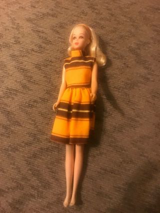 1966 Flip Hair? Barbie Doll,  Twists,  Turns,  Bends.  Brown Hair,  Japan Has Eye Lashes