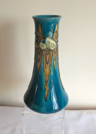 Antique Art Nouveau Minton Pottery Tube Lined Secessionist Number 1 Vase