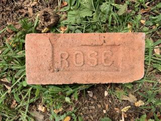 Rose Brick Company Antique Clay Brick Early U.  S.  Brick Company 1880s