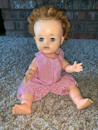 Vintage Ideal Betsy Wetsy Doll 12 " Vw - 1 Drink And Wet Baby Doll