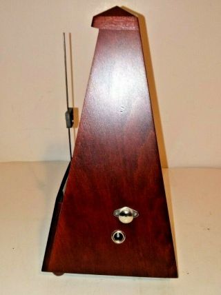Vintage Wittner Maelzel Metronome w/ Box,  Instructions,  & Wind up Key 5