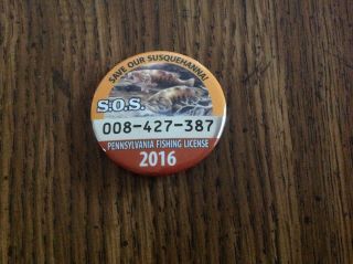 2016 Pennsylvania S.  O.  S.  Fishing License