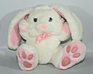 Vintage Lemonwood Asia Plush Pink Big Footed Bunny Rabbit 9 " Stuffed Animal