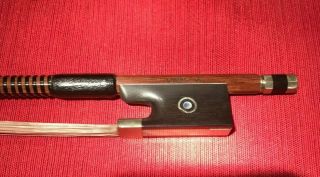 Antique Violin Bow Durro Salvadore ? Part Of Old Estate German Germany