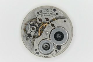 Waltham Grade 220 Pocket Watch Movement 12s 15j Model Parts/repair Sn 17322376