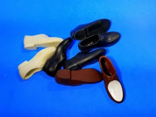 (4) Pair Ken Doll Rubber Shoes Near Vintage 1960 ' s 4