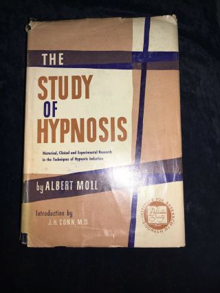 Study Of Hypnosis Albert Moll 1958 Occult Hypnotic Power Antique Book