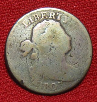 1803 Draped Bust Large One Cent Penny United States Antique One Cent Coin