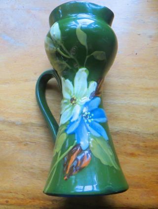 Rare Antique Aller Vale Torquay Pottery Floral Design Jug Circa 1895