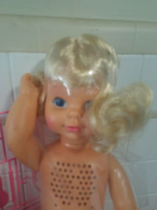 Vintage 1964 Mattel Timey Tell Doll w/Accessories Not talking 2